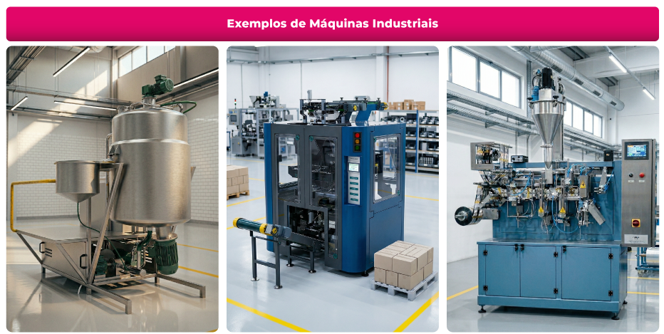 EXEMPLOS DE MÁQUINAS INDUSTRIAIS